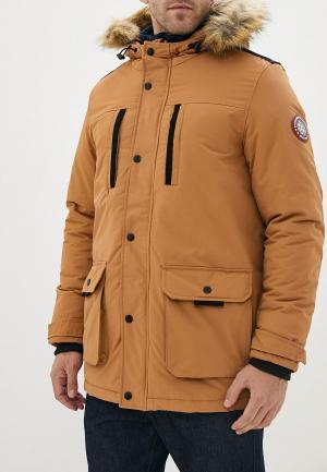 Куртка утепленная Burton Menswear London. Цвет: коричневый