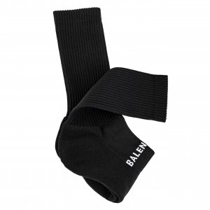Черные носки с логотипом Balenciaga