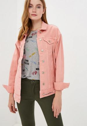 Куртка джинсовая SH. Цвет: розовый