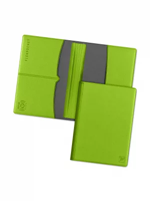 Обложка для паспорта с RFID защитой KOP-03RFID зеленая Flexpocket. Цвет: зеленый