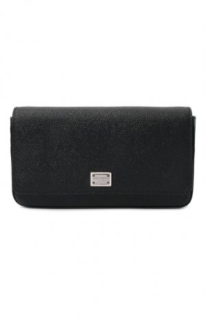 Кожаная сумка Dolce & Gabbana. Цвет: чёрный