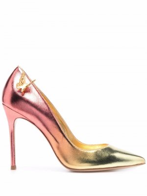 Mariposa-metallic stiletto heels Sophia Webster. Цвет: золотистый