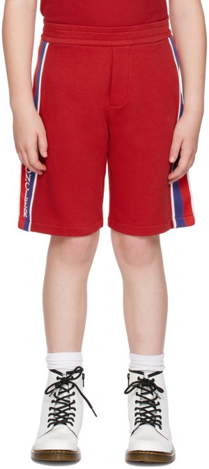 Kids Красные полосатые шорты Moncler Enfant
