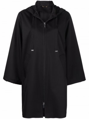 Hooded zip-up coat Seventy. Цвет: черный
