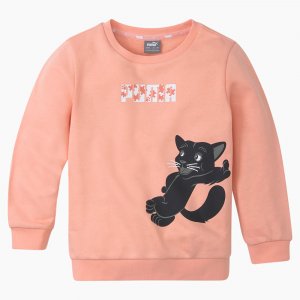 Детский свитшот Puma Paw Crew Neck Kids Sweatshirt. Цвет: розовый