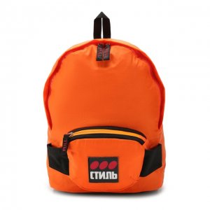 Текстильный рюкзак Heron Preston. Цвет: оранжевый