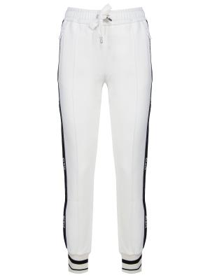 Трикотажные спортивные брюки DOLCE & GABBANA. Цвет: белый