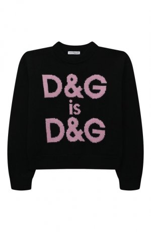 Шерстяной пуловер Dolce & Gabbana. Цвет: чёрный