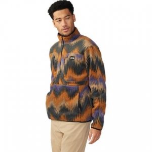 Флисовый пуловер с принтом HiCamp мужской , цвет Trail Dust Zig Zag Print Mountain Hardwear