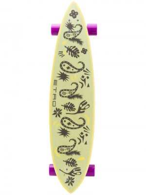 Скейтборд с принтом пейсли Etro. Цвет: зеленый