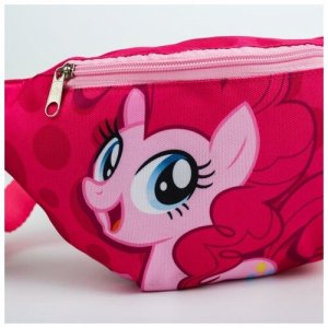 Cумка на пояс «My Little Pony» , 25 x 6 13 см, отдел молнии, без подклада, HASBRO. Цвет: розовый