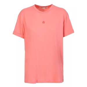 Футболка star-embroidered pink cotton t-shirt Stella Mccartney, мультиколор McCartney