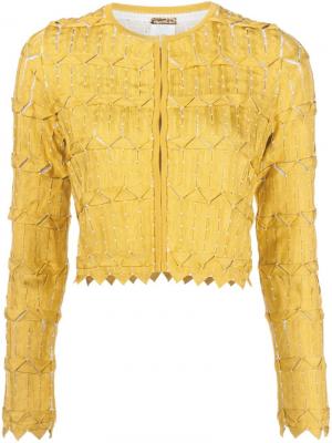 Укороченный пиджак Pepa Pombo. Цвет: белый