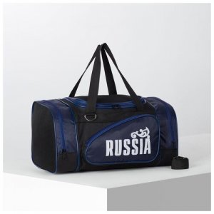 Сумка спортивная , 20х42 см, плечевой ремень, черный Miss Bag. Цвет: черный