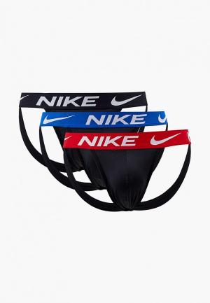 Трусы 3 шт. Nike DRI-FIT ESMICRO JOCK STRAP. Цвет: черный