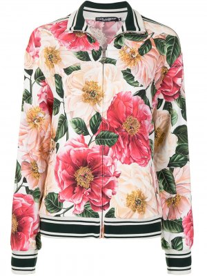 Спортивная куртка с цветочным принтом Dolce & Gabbana. Цвет: разноцветный