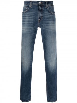 Узкие джинсы средней посадки Department 5. Цвет: синий