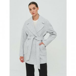 Пальто , размер 50, серый КАЛЯЕВ. Цвет: серый