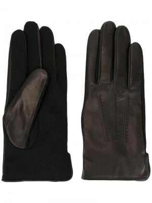 Перчатки с панельным дизайном A.P.C.. Цвет: чёрный