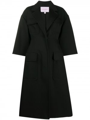 Пальто оверсайз с карманами Carolina Herrera. Цвет: черный