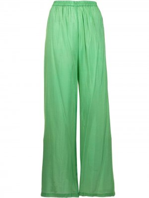 Широкие брюки Bambah. Цвет: зеленый