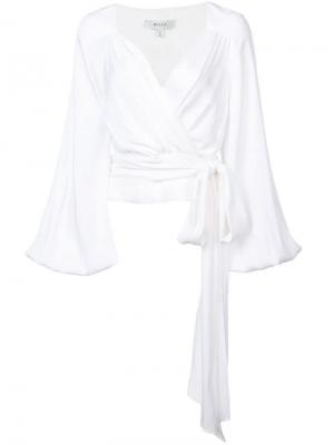 Блузка с длинными рукавами Milly. Цвет: белый