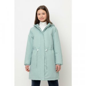 Пальто , размер 134-140, голубой crockid. Цвет: голубой