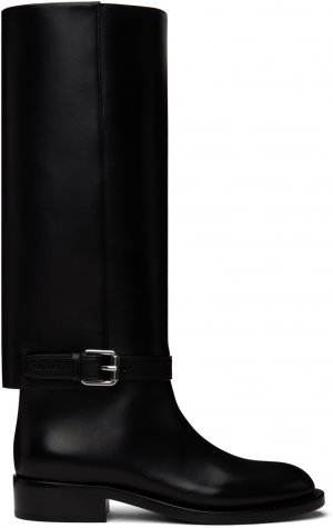 Черные ботинки с ремешком на щиколотке Burberry