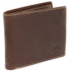 Бумажник KD1112-03, фактура гладкая, коричневый KLONDIKE 1896. Цвет: коричневый