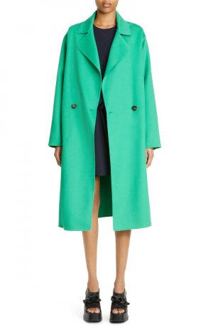 Двубортное шерстяное пальто Erika STELLA MCCARTNEY, ярко-зеленый McCartney