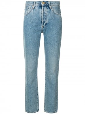 Прямые джинсы со средней посадкой GOLDSIGN. Цвет: синий