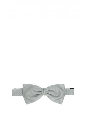 Серый шелковый галстук-бабочка Zegna