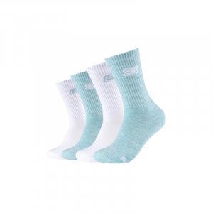 Теннисные носки унисекс, пастельные, бирюзовые, меланжевые, упаковка 4 шт. SKECHERS, цвет blau Skechers