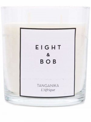 Свеча Tanganika в подсвечнике Eight & Bob. Цвет: белый