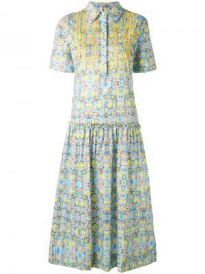 Платье-рубашка с цветочным принтом Miahatami. Цвет: многоцветный