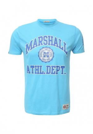 Футболка Marshall Original. Цвет: голубой