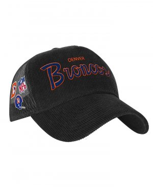 Черная регулируемая кепка Denver Broncos Times Up для больших мальчиков и девочек , черный Mitchell & Ness