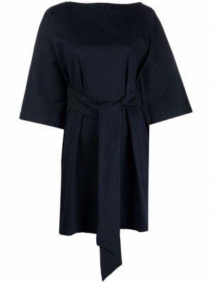 Платье мини с завязками La Seine & Moi. Цвет: синий