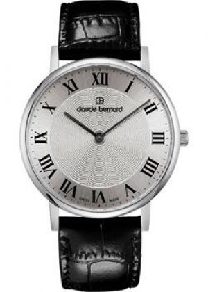 Швейцарские наручные мужские часы 20214-3AR. Коллекция Classic Slim Line Claude Bernard