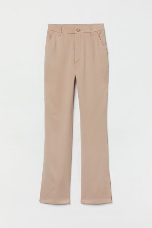 Расклешенные брюки , бежевый H&M