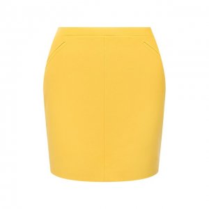 Кожаная юбка Tom Ford. Цвет: жёлтый