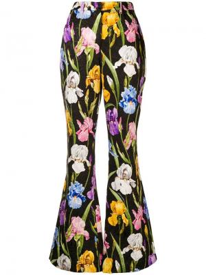 Расклешенные брюки с принтом Iris Dolce & Gabbana