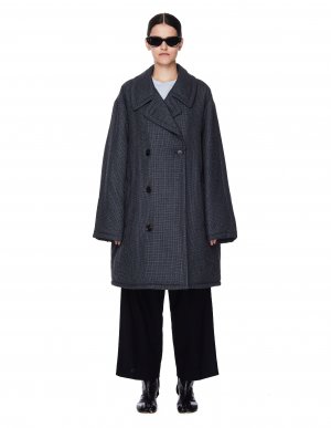 Двубортное пальто из шерсти Maison Margiela