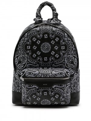 Рюкзак с вышивкой AMIRI. Цвет: черный
