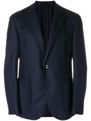 Классический пиджак Cantarelli. Цвет: синий