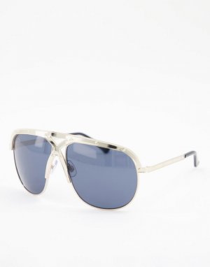 Солнцезащитные очки с перекрещенным дизайном -Золотистый Jeepers Peepers