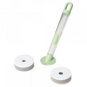 VIDEVECKMAL Набор губок с диспенсером, 3 шт., светло-зеленый IKEA