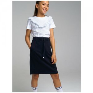 Школьная юбка playToday, размер 146, синий PlayToday. Цвет: синий