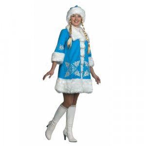 Карнавальный костюм Снегурочка вышивка (1113 46) Jeanees. Цвет: микс/разноцветный