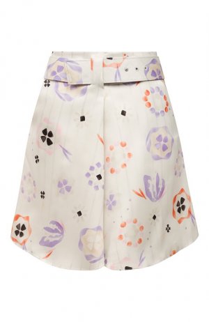 Шелковая юбка Giorgio Armani. Цвет: разноцветный